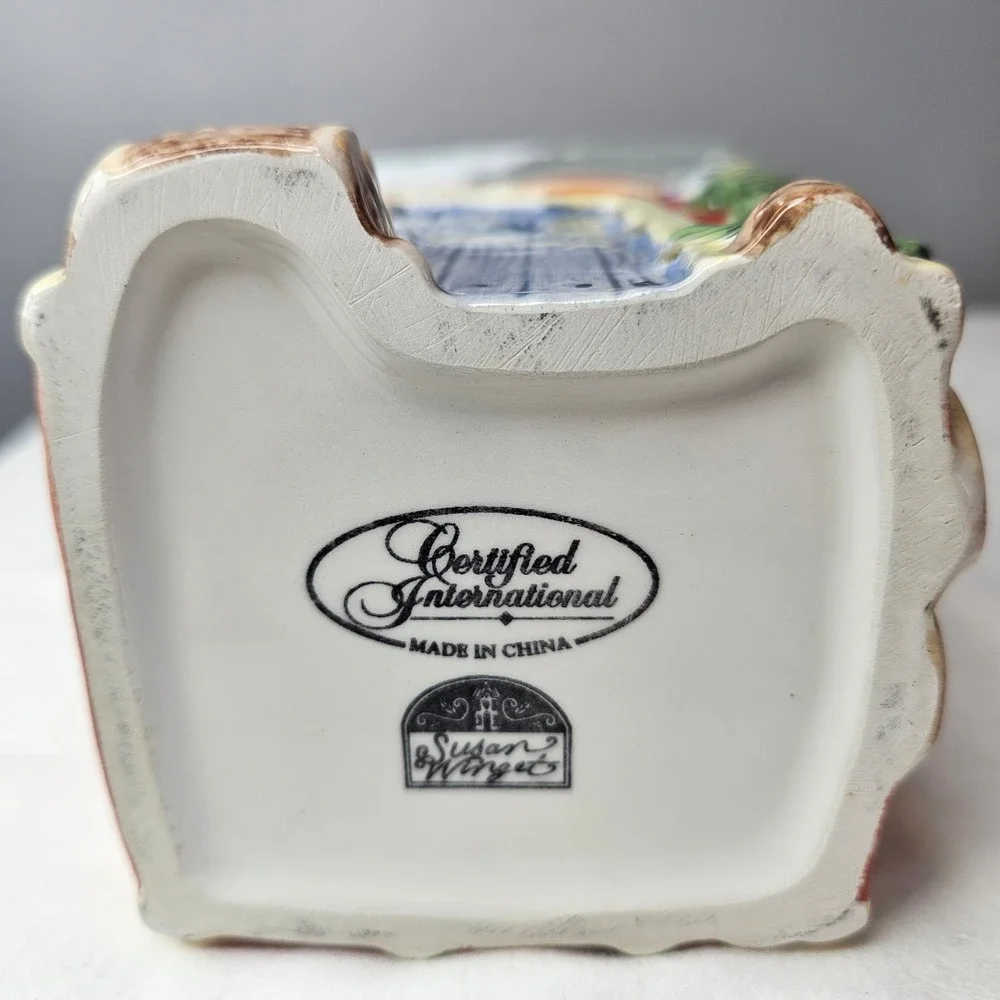 Certified International Susan‎ Winget Soap Lotion Dispenser Fishing House 7